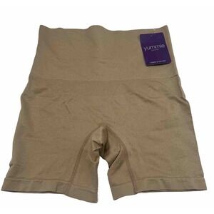 Yummie Tan Seamless Shapewear Shaping Boyshort Boy Short Shortie S/M NWT